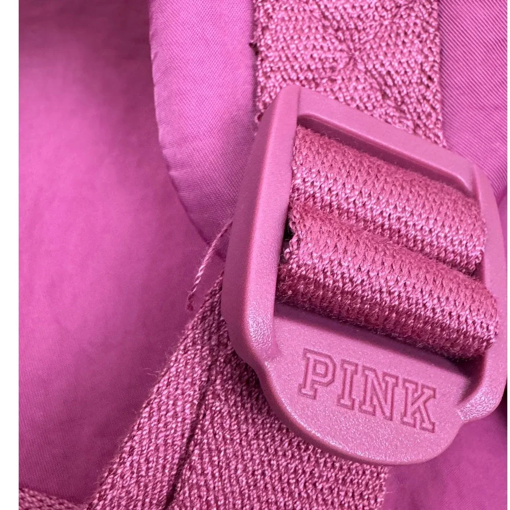 NWT PINK Victoria's Secret Quilted Puffer School Backpack Laptop Travel Carry On